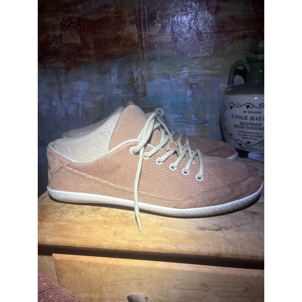 Groundies Urban Barefootwear Tan Canvas Suede Minimalist Sneakers Womens 10 EU41 - Picture 5 of 8